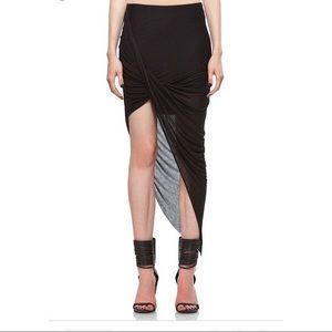 Helmet Lang Asymmetric Wrap Skirt - image 1